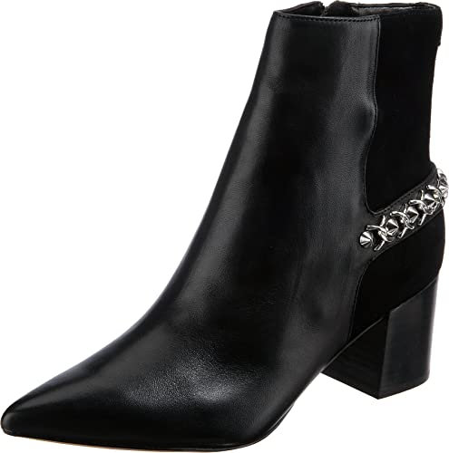 GUESS Scarpe Donna Ankle Boot Hibah Pelle Nero D23GU51 FL7HIBLEA10 36