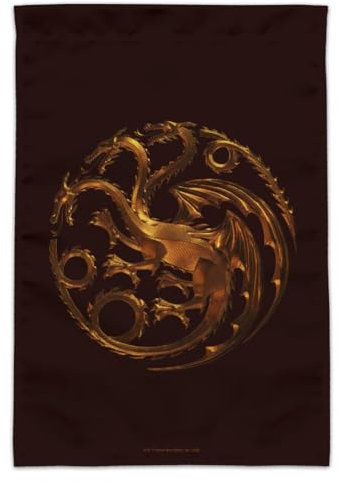 GRAPHICS & MORE House of the Dragon Bronze Targaryen Sigil Gartenflagge