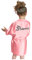 Vestaglia Pile 14 Anni Indumenti da notte Accappatoi di Accappatoio Pigiama Raso Bambino Neonato Bambina Solid Kimono Ragazze Top Vestaglia Pile Neonata (Pink, 12-18 Mesi)
