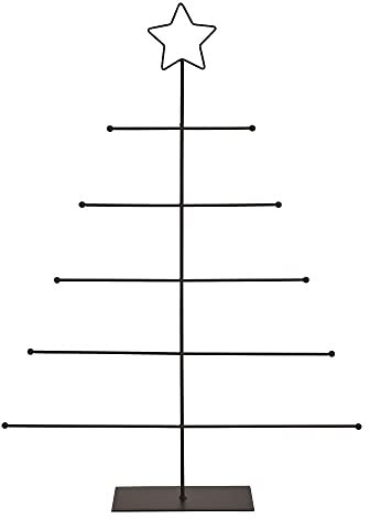 Moderner Tannebaum Weihnachtsbaum großer XXL Aufsteller Baum Deko-Figur aus Metall in schwarz Weihnachts-Deko Deko-Figur Weihnachtsdekoration Weihnachten Herbst Weihnachts-Deko Advent Geschenk-Idee