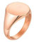 Daesar Edelstahl Ring Frauen, Rosegold Ring Personalisiert Siegelring 14MM Poliert Partnerringe Freundschaftsringe Große 57 (18.1)