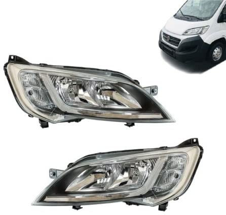 Paar Scheinwerfer Frontscheinwerfer PAssend Für Ducato Boxer Jumper Links + Rechts H1/H7