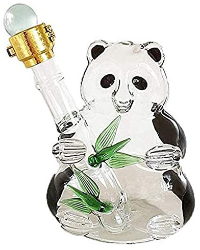 Decantador de whisky Decantador de vino Decantador de panda - Tarro de té solar con grifo Cocina Entretener Cristalería Jarra de agua para jugo, vino, Kombucha y bebidas frías, transparente, Decanta