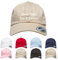 Original-Flexfit Low Profile Cotton Twill Cap mit Wunschtext Bestickt (Schwarz)