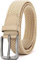 DOOPAI Elastischer Stoffgürtel Herren Beige Geflochtener Stretchgürtel Dehnbarer Gürtel für Damen 130cm