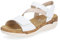 Remonte, R6860, Femme Nu-pied Blanc bi-matière - 38 EU