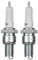2x Zündkerze B8ES passend für Aprilia, Derbi, Moto Guzzi, Vespa PK 125, Honda CB 500 T – Zündkerzenset 2 Stück, 14 mm, 19 mm