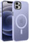 KPPIT Magnetic Case for iPhone 12/12 Pro 6.1-Inch,Compatible with MagSafe, Translucent Matte Back Slim Shockproof Phone Cover (Light Purple)