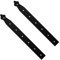 Pack of 2 x 350 mm Dummy Hinge Heads, Black Steel, Vintage False Strap Hinges, Weather Resistant, Rust Proof Powder Coating, Ideal for Indoor or Outdoor Use On Gates, Sheds, Gazebos, Wardrobes, Chests