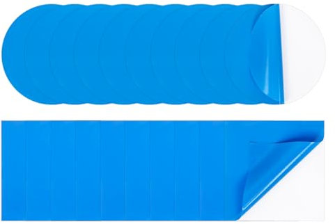 Qaziuy 20 Stück Poolflicken Selbstklebend,PVC Pool Reparaturset Unterwasser Blau Pool Flicken Pool Reparaturset Selbstklebend für Wasserbett Aufblasbaren Schwimmbäder Aufblasbares Boot