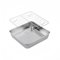 Feeshoppher Juego de bandejas para hornear de acero inoxidable con estante de refrigeración, resistente, 20 cm