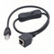 chenyang RJ45 Switch Extension Cable,CAT6 RJ45 Male to Female with On/Off Switch Button Ethernet Network Extension Cable 1.97FT/0.6M