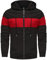 CUTeFiorino Herren und Winter Langarm Farbblock Kapuzenpullover Kapuzenpullover Top Outdoor Sweatshirt Shirt Koffer Herren (Red, XL)