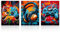 Dazzlewall 3Pcs Spiel Wand Kunstdrucke Graffiti Gamepad Kopfhörer Malerei Bilder, Coole Video-Poster für Teen Jungen Zimmer Schlafsaal Spiel Zimmer Dekor 30×40 cm Ungerahmt