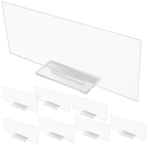 DECHOUS Crylic Table Numbers Sign 10pcs Blank Wedding Sign Cards Acrylic Place Cars Oil Pen Friendly for Easy Writing