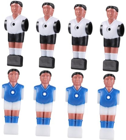 DECOMELODY 8 Stück Tischfußballpuppe Fußballtischteile Fußballtischpuppen Fußballtischteile Puppenfußballpuppenteile Fußballtisch Fußballtisch Tischfußballspieler