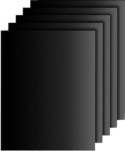 Lot de 5 tapis de barbecue anti-adhésifs - 40 x 32 cm - Sans PFOA - Réutilisables - Résistants à la chaleur - Pour barbecue à gaz, barbecue électrique et barbecue au charbon de bois