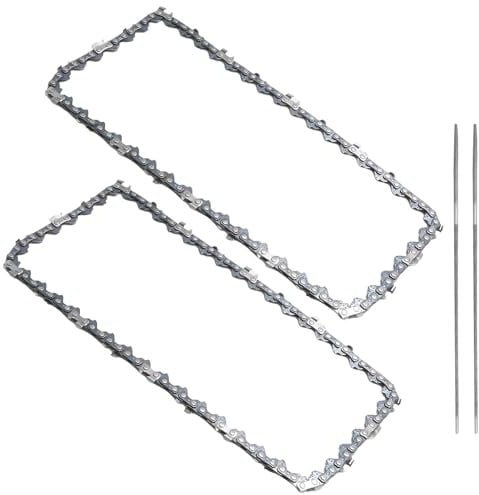 Hoypeyfiy 2Pcs 8 Inch Mini Chainsaw Chain, 043 Gauge 1/4 LP Pitch 47 Drive Links, Replacement for All 8 Mini Chainsaws