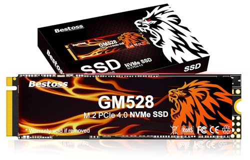 Bestoss 2TB M.2 SSD NVMe PCIe4.0 2280 Internal Hard Drive, Up to 5000 MB/s | PCIe4.0 2280 SSD, 3D NAND SLC Cache, SSD for Gaming PC Storage, Business Laptop, Home Entertainment, Creative Workflow