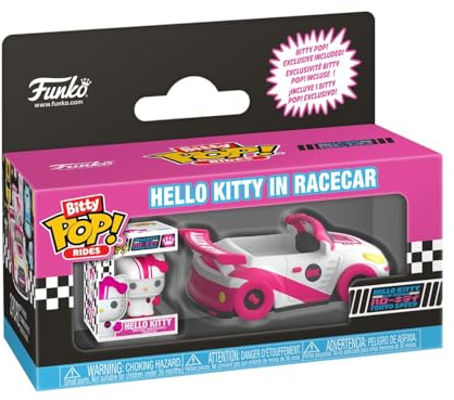 Funko Bitty POP! Ride: Sanrio - Racecar with Hello Kitty | Offizieller Fanartikel und Merch - Spielzeug zum Sammeln - Geschenkidee zum Geburtstag für Fans und Sammler
