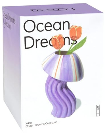 Oceandreams Jellyfish Vase, Dekorative Vase für Meerliebhaber
