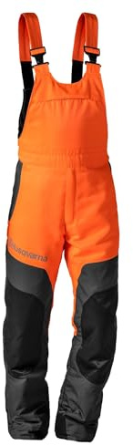 Husqvarna Schnittschutz‑Latzhose Classic A Gr. 50 – Schnittschutzklasse 1 (20 m/s), robuste Forst‑Latzhose, atmungsaktiv, verstellbare Träger, Belüftungsreißverschlüsse, ideal für Forstarbeiten
