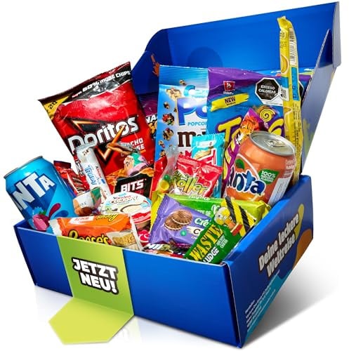Amerikanische Süßigkeiten Box mit Dubai Schokolade, Schokobons Crispy & vielem mehr - Beliebte Süßigkeiten aus aller Welt - American Candy Box (XXL)