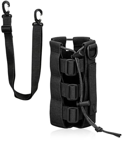 EVBOTGEE Porte-Bouteille de Ceinture avec Cordon de Serrage | Réglable, en Nylon pour Ceinture et Sac à Dos, Adapté pour le Camping, les Voyages et l'Alpinisme.