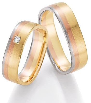 Trauringe 585/- Weißgold Rotgold Gelbgold 66-44030-040