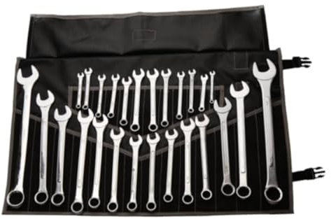 Bull Tools 28 Pocket BT 1719 Wrench/Tool Roll Bag 600D Canvas Black