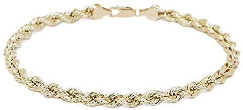 PRINS JEWELS 14 karat 585 Gold Kordel Armband Gelbgold 3.80 mm. Breit (21)