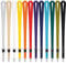 Kandinsky 25 Stück Oeko-Tex 25mm Schlüsselbänder Lanyards, Oliv (grün), 90cm mit Steckschnalle, geeignet für Messen, Events und Veranstaltungen, Ausweishüllen und Skipass