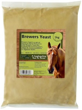 Horse Herbs Brewers Yeast 1kg Bag | 100% Natural Feed Supplement for Horses & Ponies, Equine Care, Pony Health