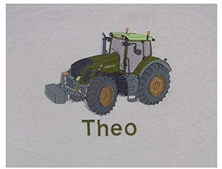 pinkeSterne ☆ Besticktes Handtuch Duschtuch Motiv Name Trecker Traktor