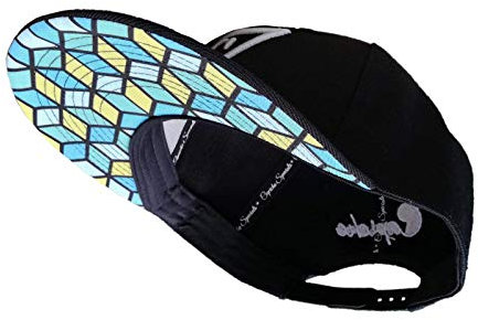 Capiche [99+ VARIATIONEN] Snapback Cap - Kappe - Baseball - Mütze - Herren - schwarz - Würfel - abstrakte Kunst - Geometrisch - [Regular] The Cube