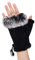 IBLUELOVER Handschuhe Fingerlos Damen Fausthandschuh Simuliertes Pelz Winterhandschuhe Suedette Einfarig Fäustlinge Handgelenk Handwärmer Touchscreen Smartphone Gloves Halbe Fingerhandschuhe
