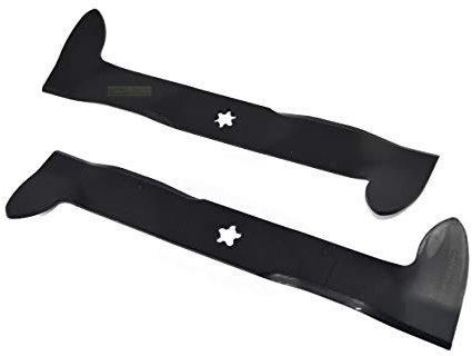 Lot de 2 lames de tracteur tondeuse 46 cm pour BERNARD BL 1336 1436 1536 RB RBA BH RBHA Electrolux Y1292RBB