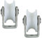 NIANXINN Nut Nylon-Lenkrolle,Starre Schwerlastrollen,Rad Schiene Schiebetür Roller mit Halterung,für umgekehrte Schiene,Industriemaschinenwagen,Drahtseilschiene,2 Stück(U-typeSlot Width 16mm)