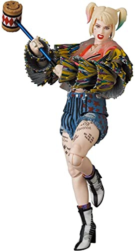 Medicom Birds of Prey Figur MAF EX Harley Quinn Caution Tape Jacket Ver. 15 cm