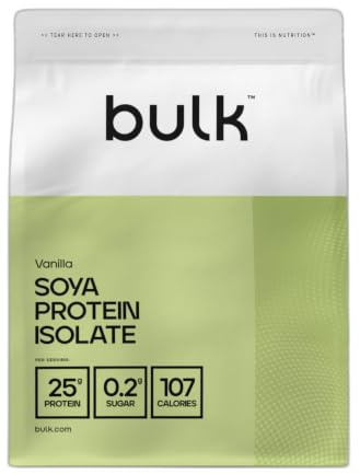 Bulk SOYA Protein Isolate Powder, Vanilla, 2.5 kg | Vegan Protein Shake