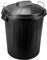 AC - Cubo de Basura Negro de 100L - Rectangular, 74,5 x 57 x 52 cm, Plstico, Sellado Antiolor, A Prueba de Fugas, Ideal para Hogar