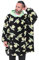 Star Wars The Mandalorian Baby Yoda - Felpa con cappuccio da uomo, in pile, oversize, colore: nero, Nero , Taglia unica