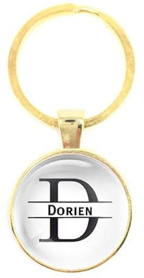 Schlüsselanhänger Glas - Dorien, golden