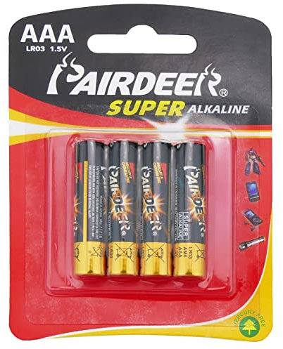 CableMarkt - Lot de 4 Piles alcalines AAA de 1,5 V