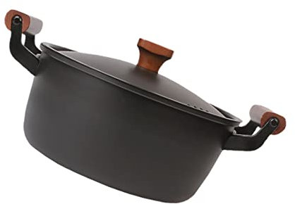 STOBAZA Sartén De Hierro Sin Revestimiento De Negra Olla De Cocina De Fundido Antiadherente Utensilios De Cocina Para Uso Diario La