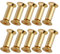 SORTZ 10pcs/lot Brass Screw Rivet Knife Handle Lock DIY Knife Material Plate Fastening Flat Hex Head Screws