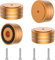 Brollitest 4X piedini per diffusori high-end, smorzatori di vibrazioni audio, piedini per subwoofer 40x20 mm piedini giradischi - oro