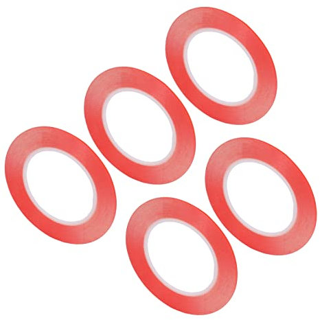 Doppelseitiges Klebeband, 5 Stück, Strapazierfähiges, Entfernbares, Transparentes Klebeband, Wasserdichtes, Entfernbares, Doppelseitiges Montageband, Super Klebendes PET Zum (3mm)