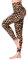 SINOPHANT Leggings Damen High Waist - Blickdicht Leggins mit Bauchkontrolle für Sport Yoga Gym(1 Leopard,XXL)