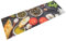 vidaXL Küchenteppich, Küchenläufer rutschfest Waschbar, Teppich Läufer für Küche, Teppichläufer Maschinenwaschbar, Wein & Essen 60x180cm Samt